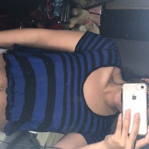 Striped crop top